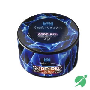 Табак для кальяна Sapphire Crown с ароматом CODE: RED (Клубника, малина, грейпфрут, личи) 25 грамм
