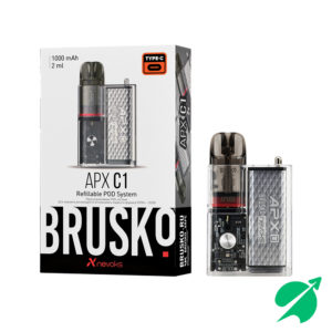 Многоразовая электронная система, BRUSKO APX C1, Серебристый кристалл (Snow mountain)