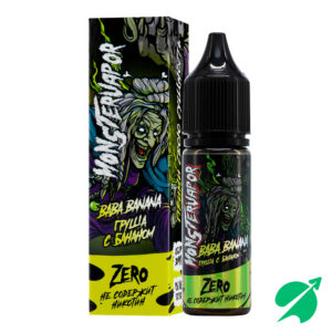 Безникотиновая жидкость для ЭСДН Monstervapor zero 30мл 0мг - Baba Banana (с ароматом груши с бананом)
