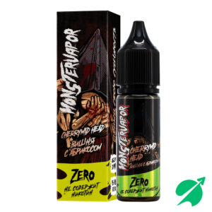 Безникотиновая жидкость для ЭСДН Monstervapor zero 30мл 0мг - Cherrymid Head (с ароматом вишни с абрикосом)