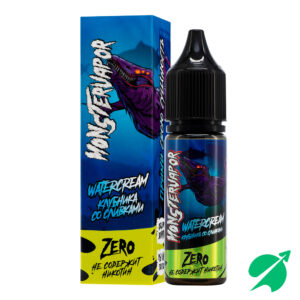 Безникотиновая жидкость для ЭСДН Monstervapor zero 30мл 0мг - Watercream с ароматом клубники со сливками