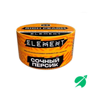 Табак для кальяна ELEMENT земля Сочный Персик (Rich Peach) 25гр Б