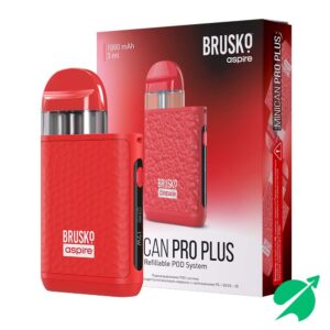 Электронная система доставки никотина BRUSKO MINICAN PRO PLUS, Красный (Red)