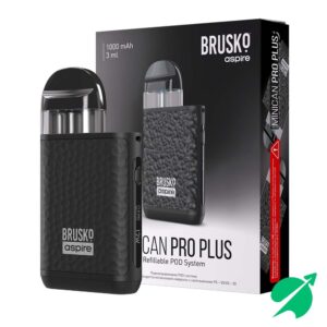 Электронная система доставки никотина BRUSKO MINICAN PRO PLUS, Чёрный (Black)