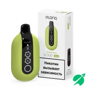 ЭСДН Plonq ULTRA - Лимон мята 12000 затяжек