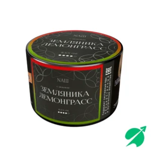 Табак для кальяна "NАШ BLACK" - ЗЕМЛЯНИКА ЛЕМОНГРАСС, банка, 40гр