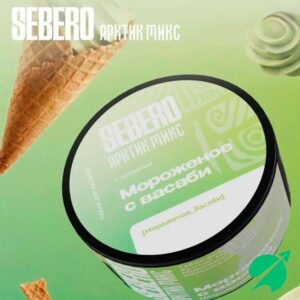 Табак для кальяна SEBERO Arctic Mix Мороженое с васаби, 25 гр.