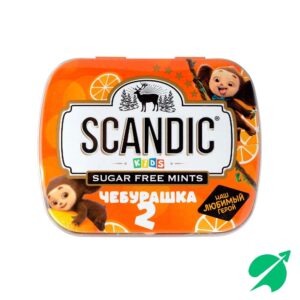 Конфеты SCANDIC без сахара со вкусом Апельсин 14г