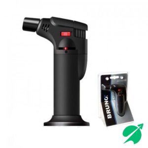 Зажигалка-турбогорелка LONGSTREET Rubberized black brunojet