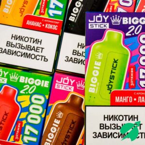 ЭСДН Joystick Biggie 2.0 - Арбуз и клубника с вишней 17000 затяжек
