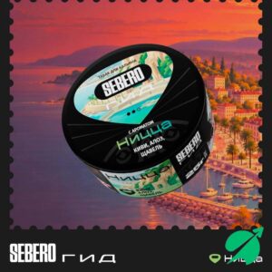 Табак для кальяна SEBERO Гид с ароматом Ницца (Киви, Алоэ, Щавель), 25 гр.